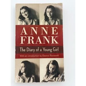 Anne Frank The Diary of a Young Girl Paperback Eleanor Roosevelt Intro WWII